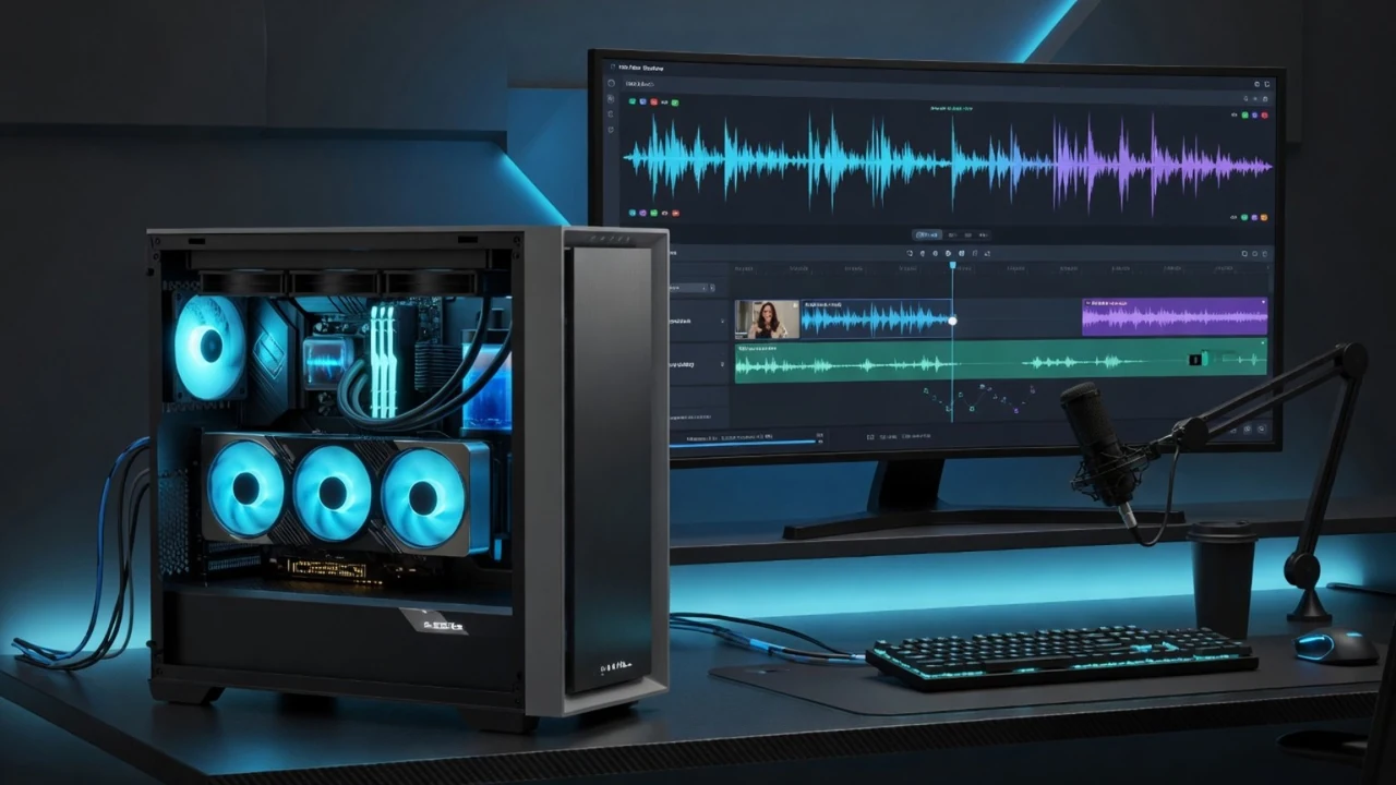 RTX 5070 class local voice cloning workstation for creator dubbing