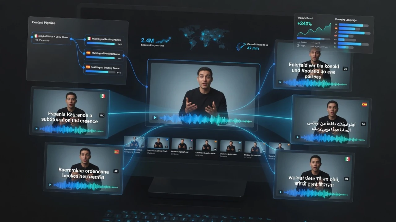 Multilingual YouTube dubbing workflow with local AI voice cloning